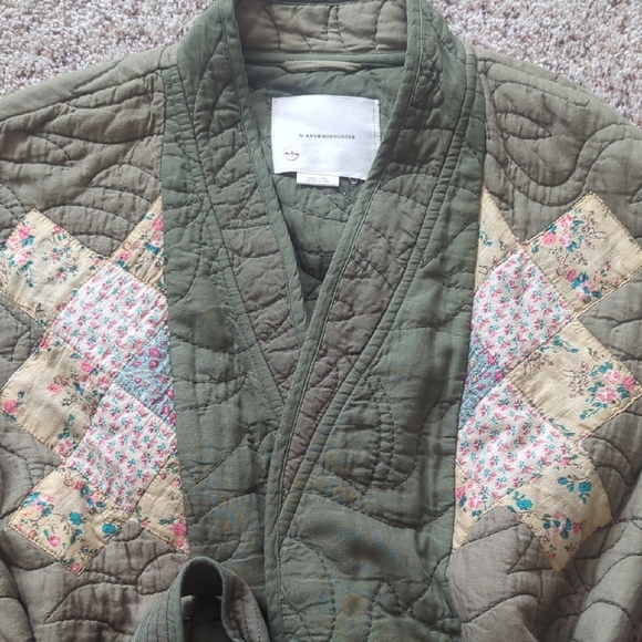 By Anthropologie Quilted Patchwork Jacket Small - Picture 3 of 7
